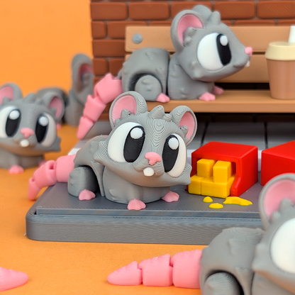 Flexi Rats & Street Snack Playset