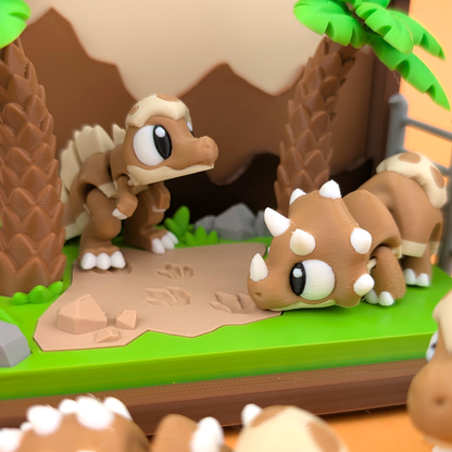 Flexi Dinosaur Exhibit Playset