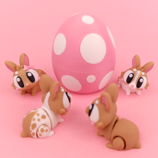 Flexi Bunny & Easter Egg Playset