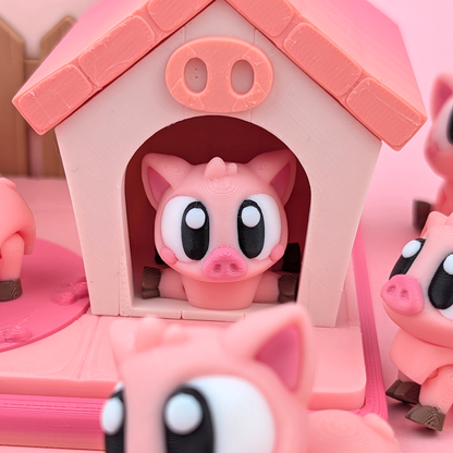 Flexi Pigs Farm Playset