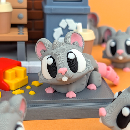 Flexi Rats & Street Snack Playset