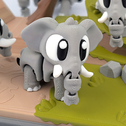 Flexi Elephant Playset