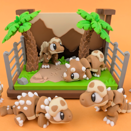 Flexi Dinosaur Exhibit Playset