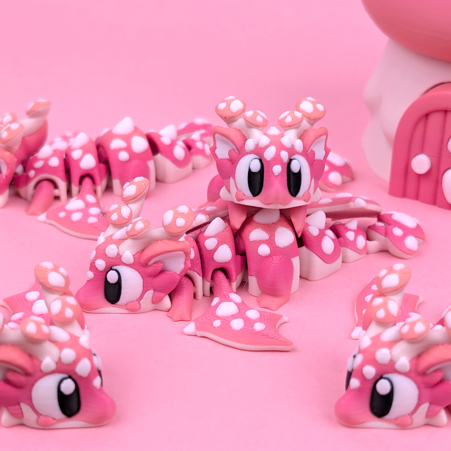 Flexi Mushroom Dragon Playset