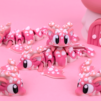 Flexi Mushroom Dragon Playset