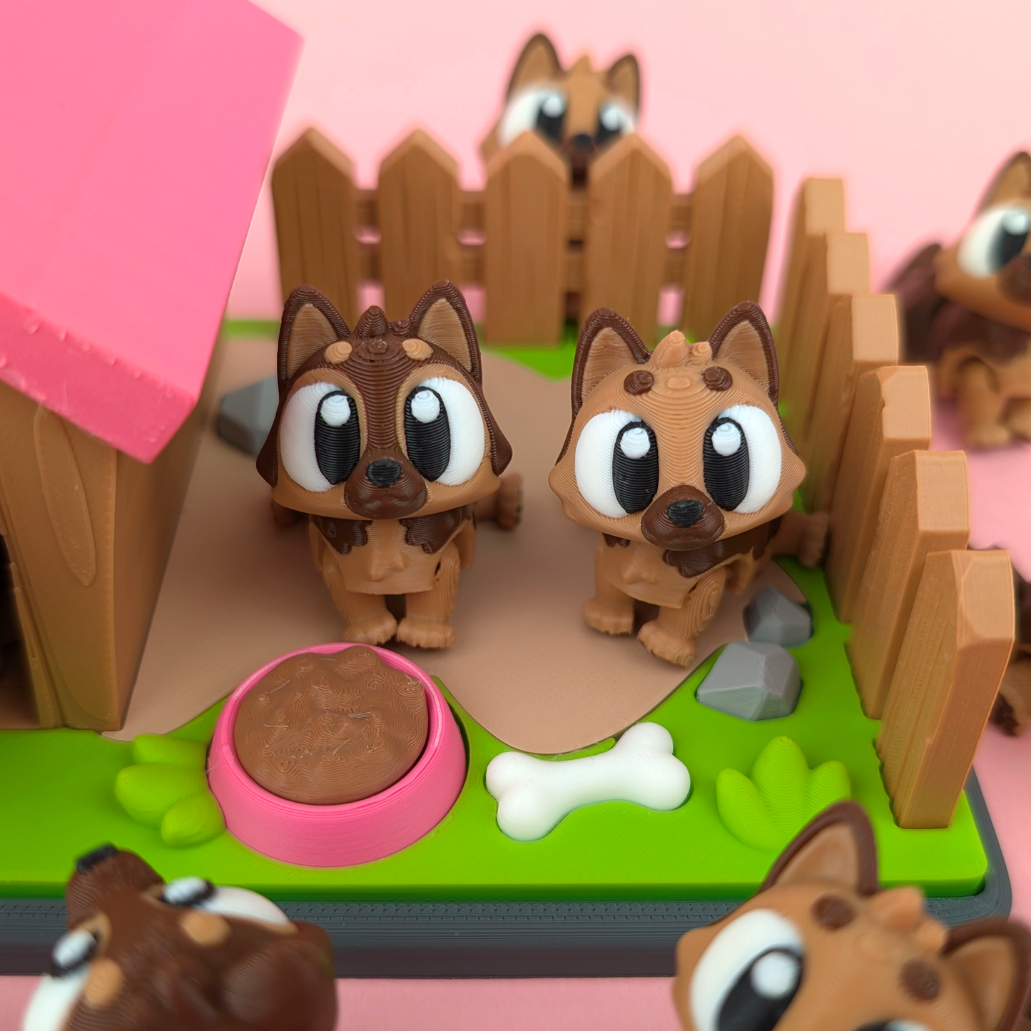Flexi German Shepherd Playset