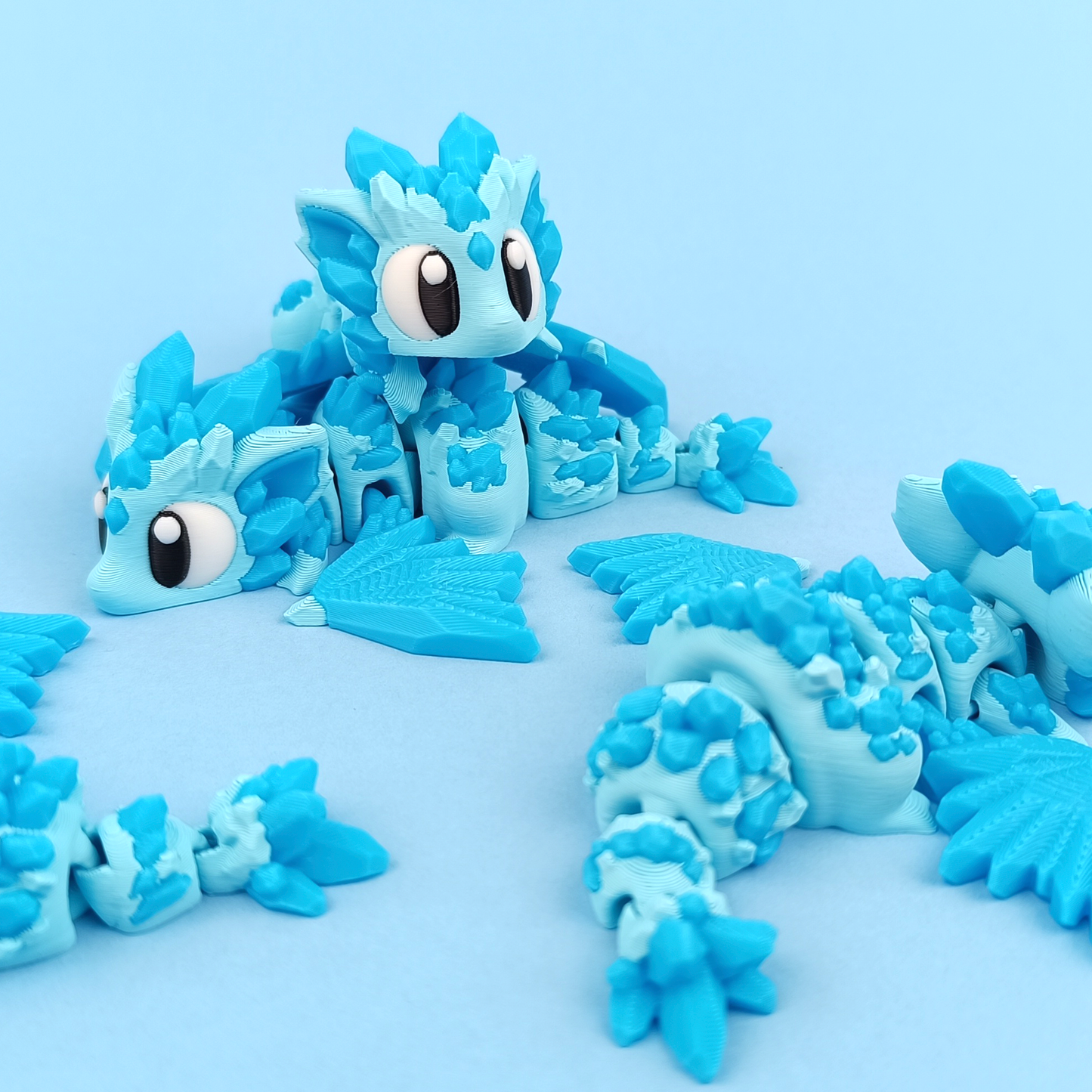 Flexi Crystal Dragon Playset