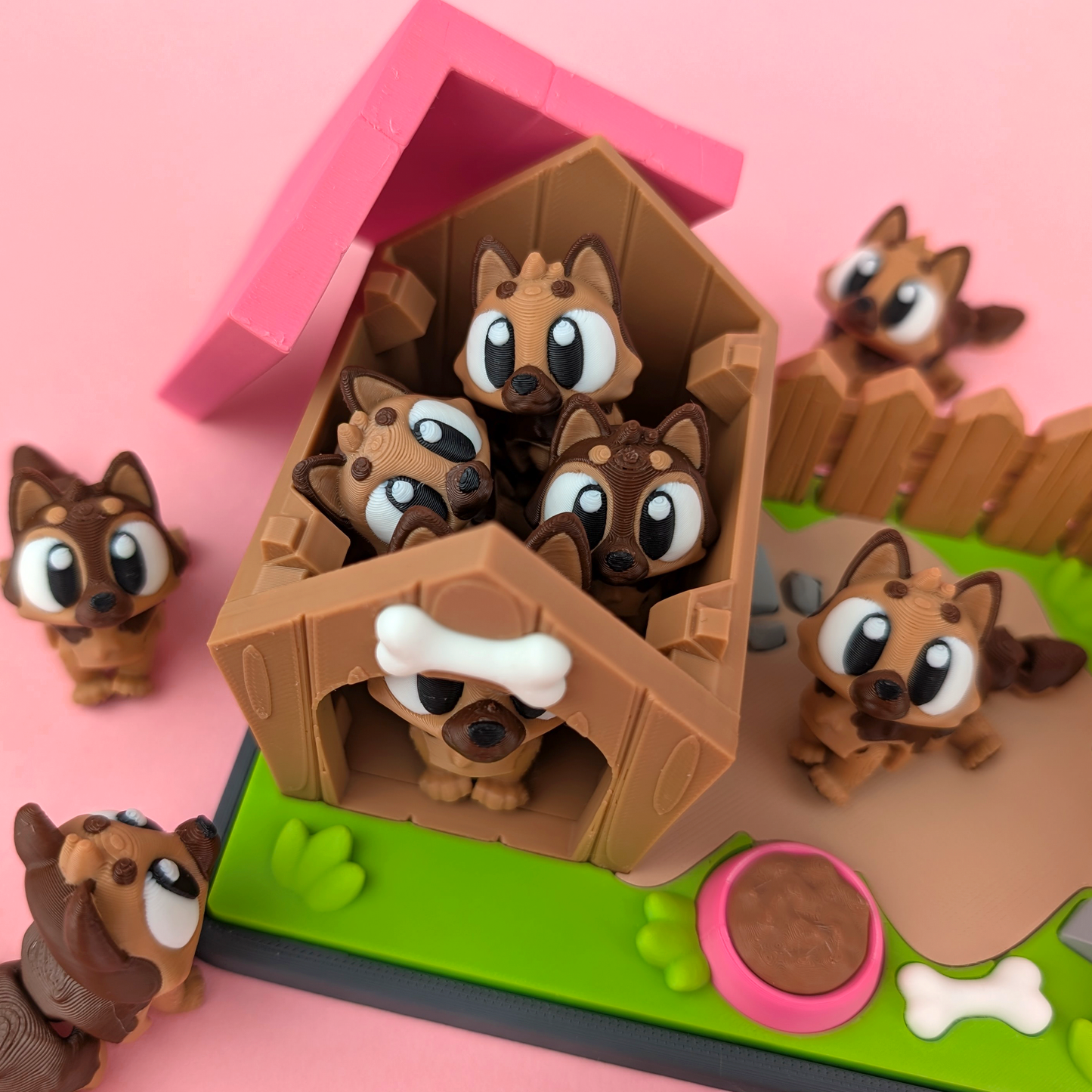 Flexi German Shepherd Playset